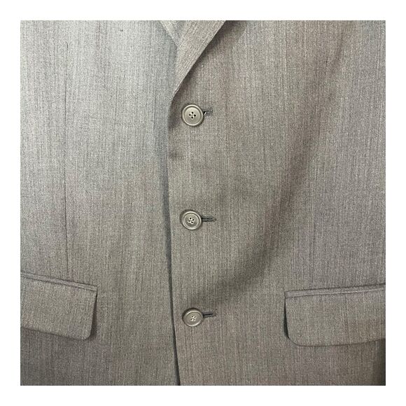 Oleg Cassini Men’s Gray 3-Button Wool Suit Jacket Blazer – Size 38R – Costa Rica - Picture 5 of 15